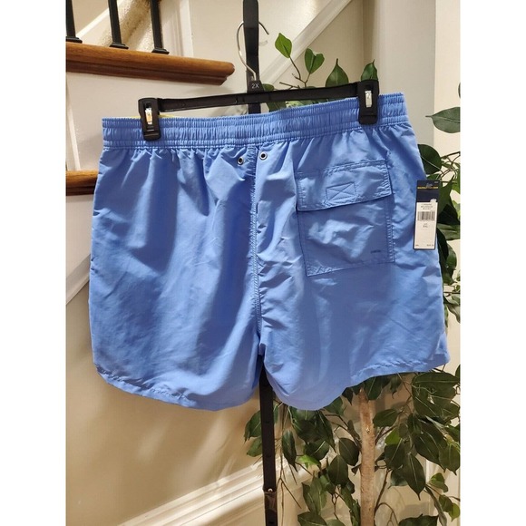 Polo Ralph Lauren Men's Blue Polyester Pull On Swim Trunk Logo Print Shorts 2XL - Picture 6 of 12